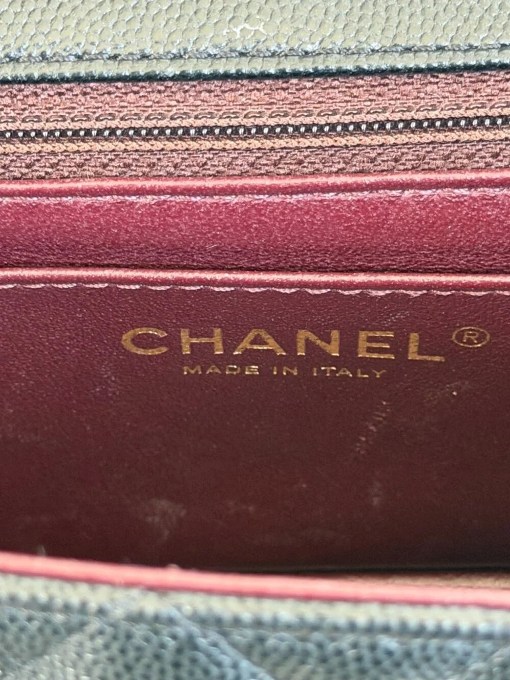 Chanel Black Caviar Quilted Mini Rectangular Flap Bag
